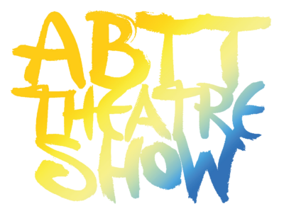 ABTT Theatre Show logo Yellow_ Blue on clear